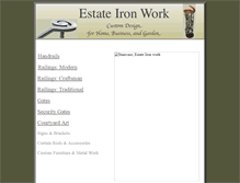 Tablet Screenshot of estateironwork.com